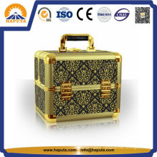 Golden Portable Aluminum Cosmetic Makeup Case (HB-3207)